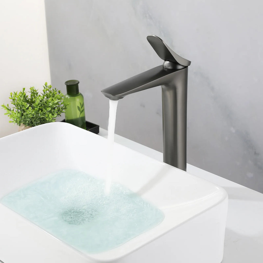 High Basin Faucet for Vessel Sink – Single Handle Tall Basin Mixer – AB001076