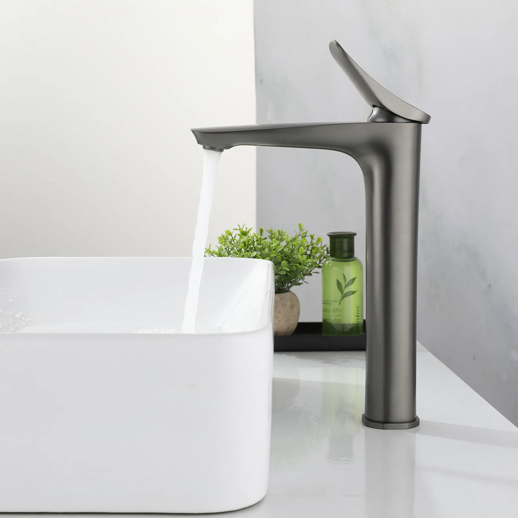 High Basin Faucet for Vessel Sink – Single Handle Tall Basin Mixer – AB001076