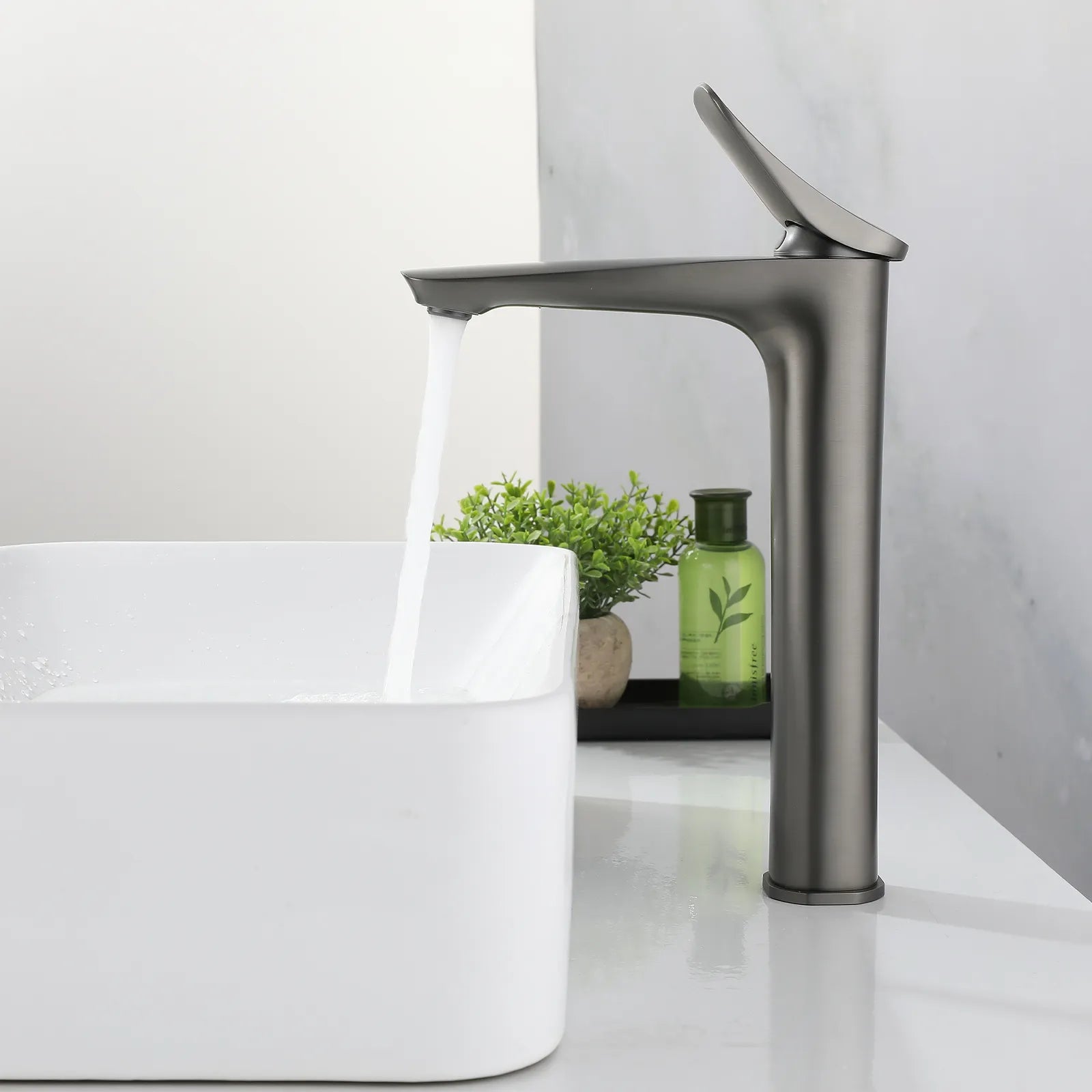 High Basin Faucet for Vessel Sink – Single Handle Tall Basin Mixer – AB001076