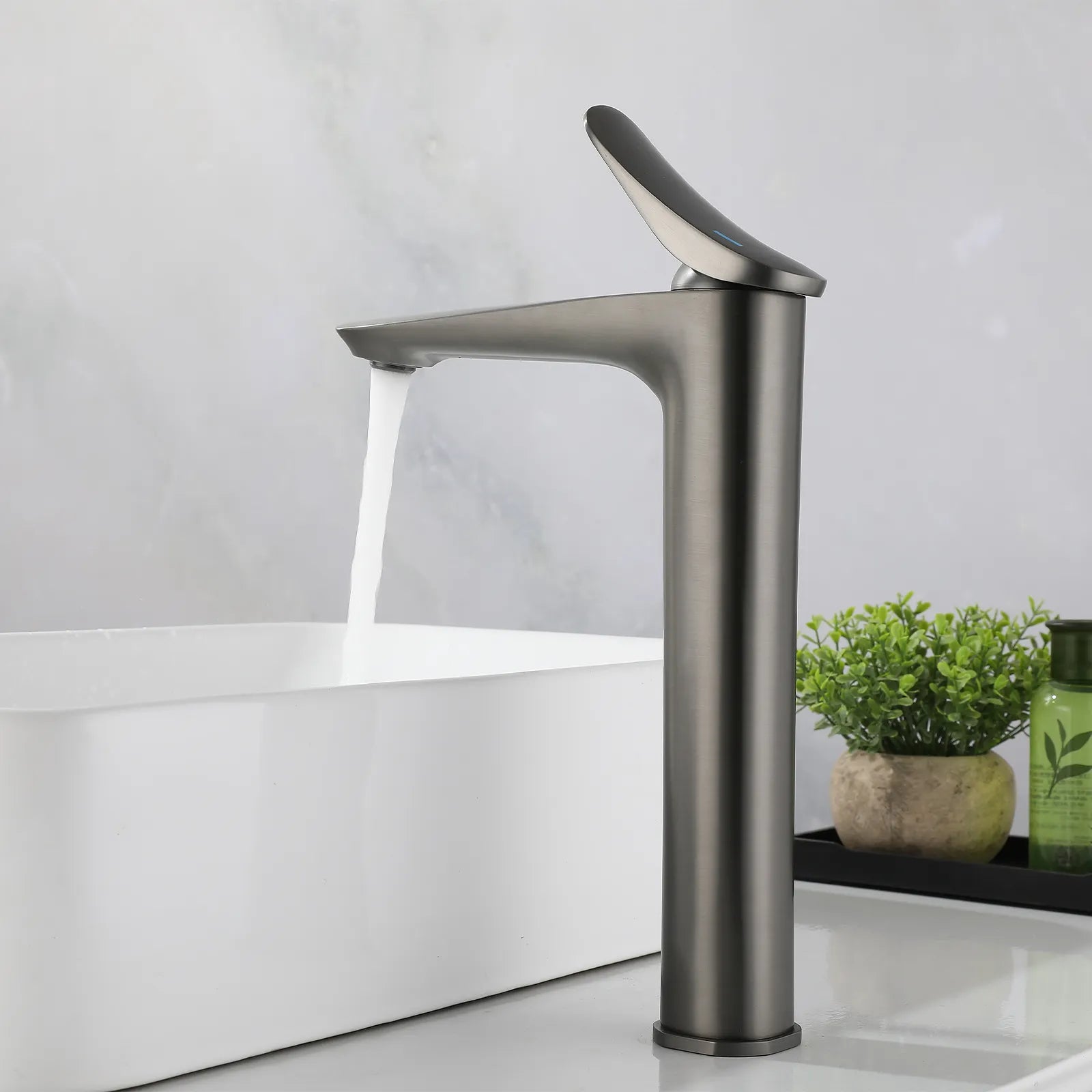 High Basin Faucet for Vessel Sink – Single Handle Tall Basin Mixer – AB001076