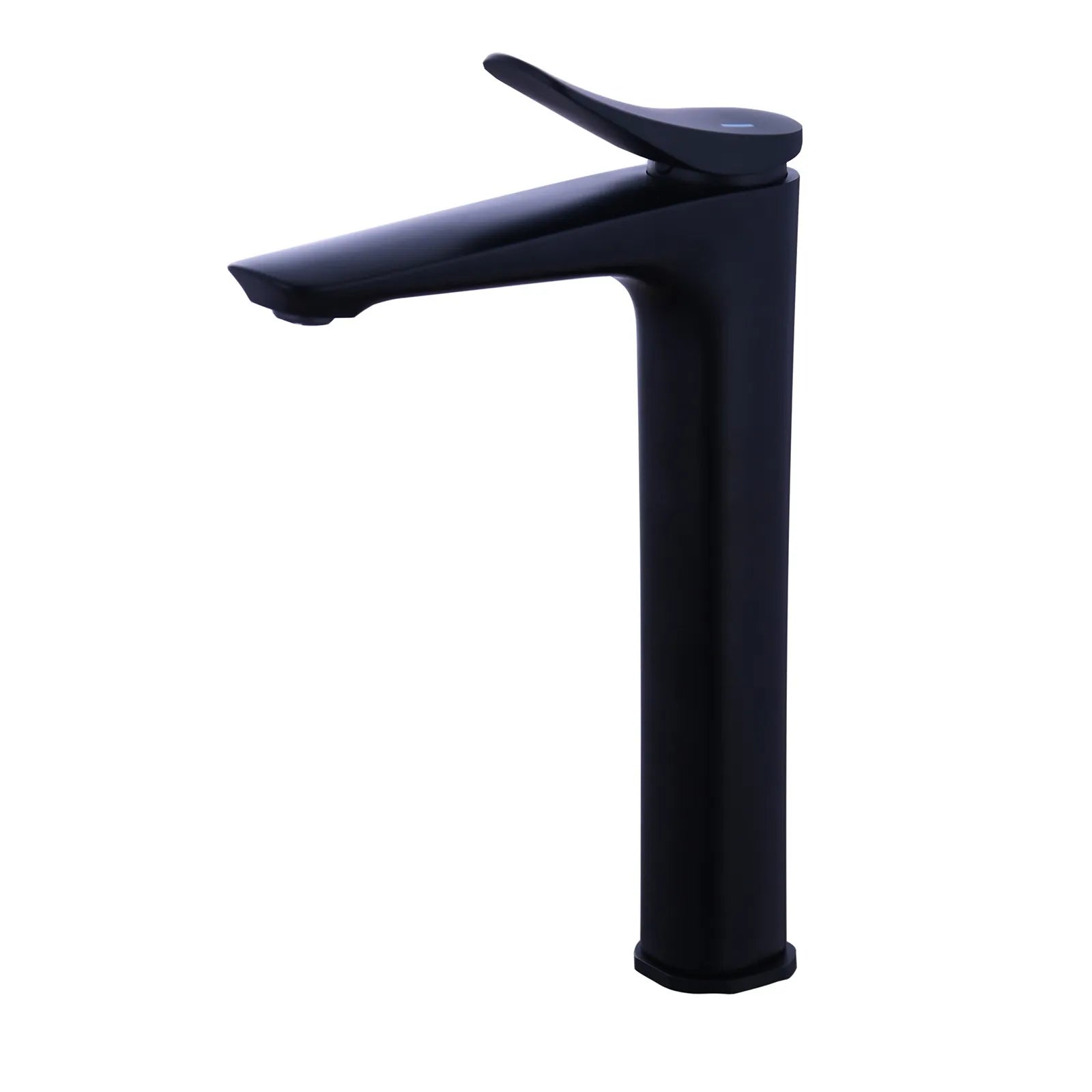 High Basin Faucet for Vessel Sink – Single Handle Tall Basin Mixer – AB001076 Matte Black