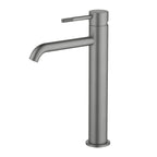 Circular Single Lever Tall Basin Mixer Tap AB001104 Brushed Gun Metal