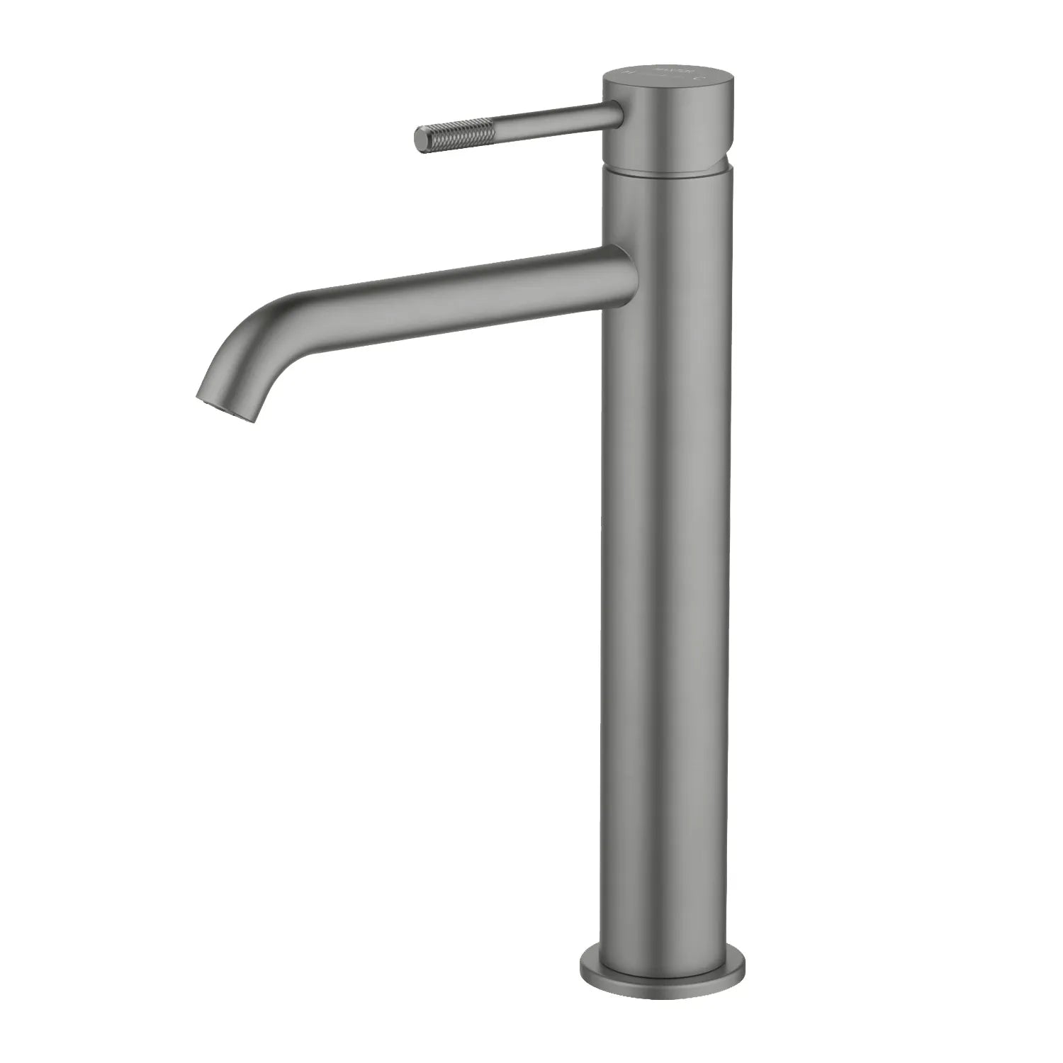 Circular Single Lever Tall Basin Mixer Tap AB001104 Brushed Gun Metal