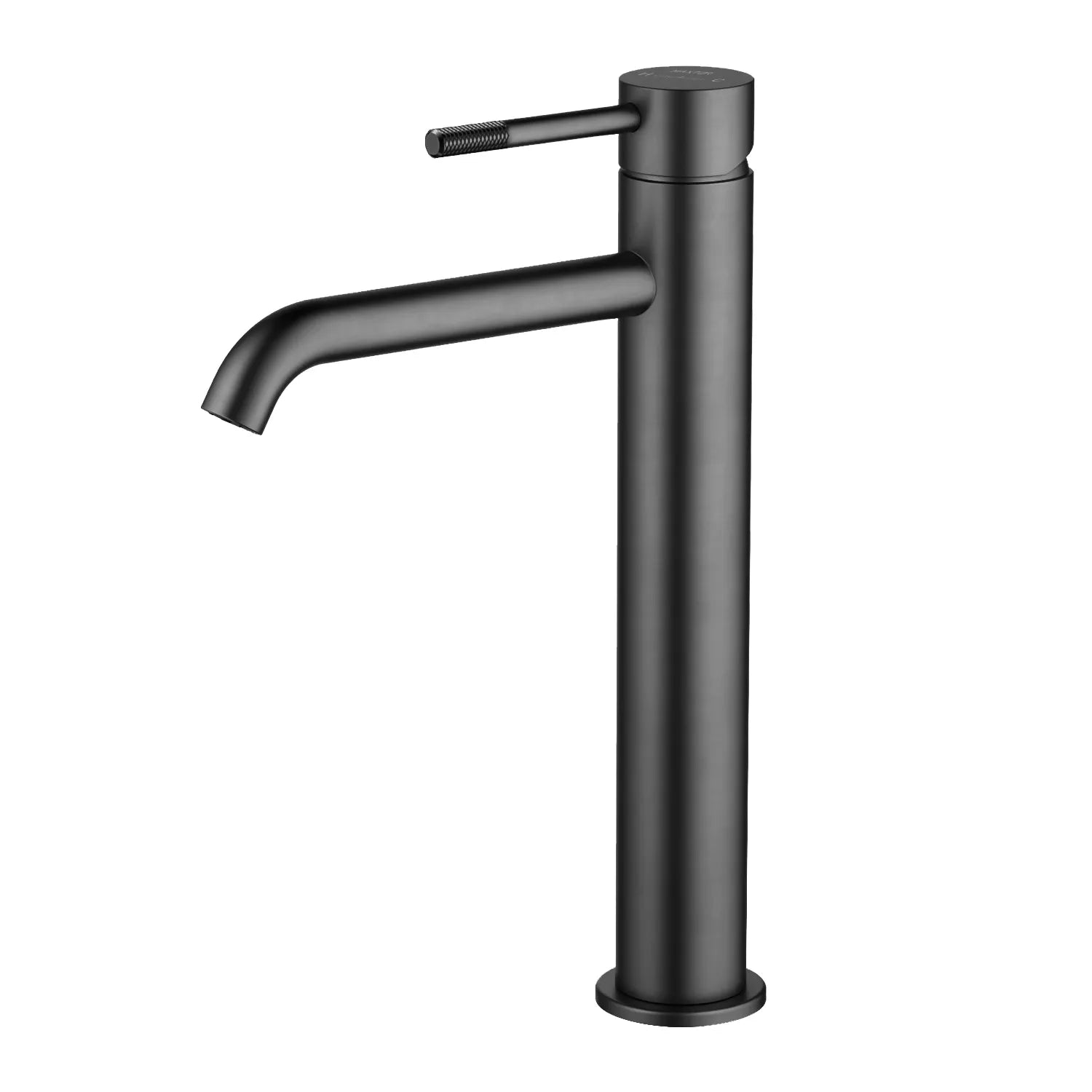 Circular Single Lever Tall Basin Mixer Tap AB001104 Matte Black