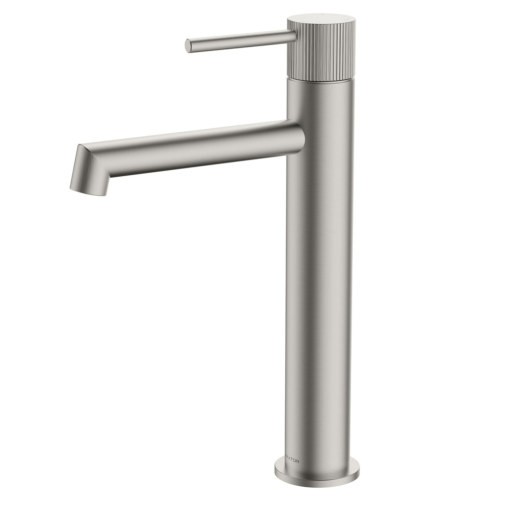 Sure Tall Bathroom Basin Faucet – Model AB001127 Brushed Nickel