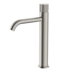 X-Circular High Bathroom Vanity Basin Faucet – Single Handle – AB001131 Brushed Nickel