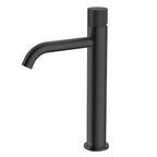 X-Circular High Bathroom Vanity Basin Faucet – Single Handle – AB001131 Matte Black