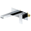 Maxtor Brushed Gold Wall-Mounted Basin Faucet – Square Design AB002000 Chrome
