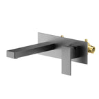 Maxtor Brushed Gold Wall-Mounted Basin Faucet – Square Design AB002000