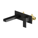 Maxtor Brushed Gold Wall-Mounted Basin Faucet – Square Design AB002000