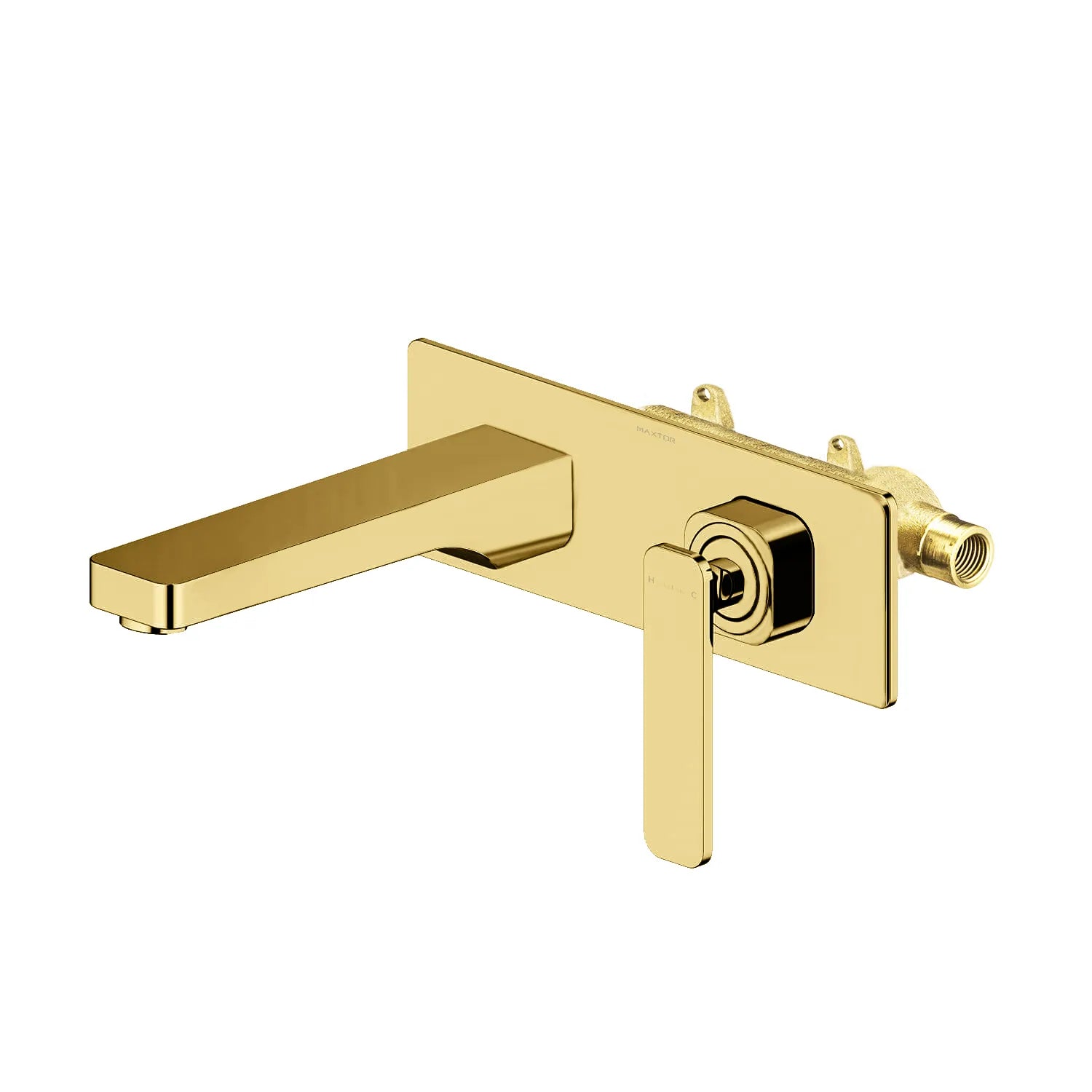 Wall Mounted Bathroom Faucet – Solid Brass Construction, 35mm Ceramic Cartridge-AB002001 Brushed Gold