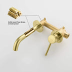 Circular Solid Brass Wall Mount Basin Faucet AB002004