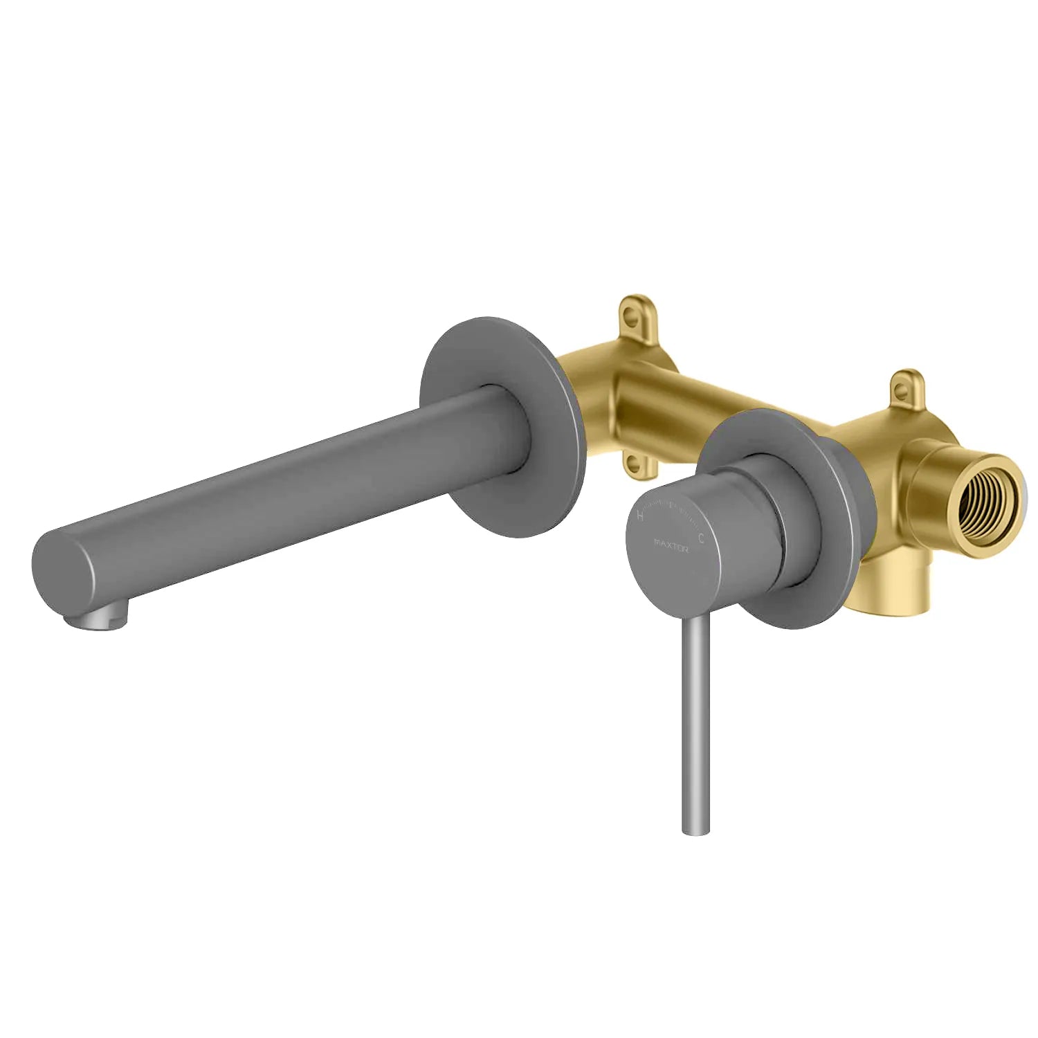 Erie Circular Wall Mounted Bathroom Basin Faucet,bathroom Sink Faucet-AB002005 Brushed Gun Metal