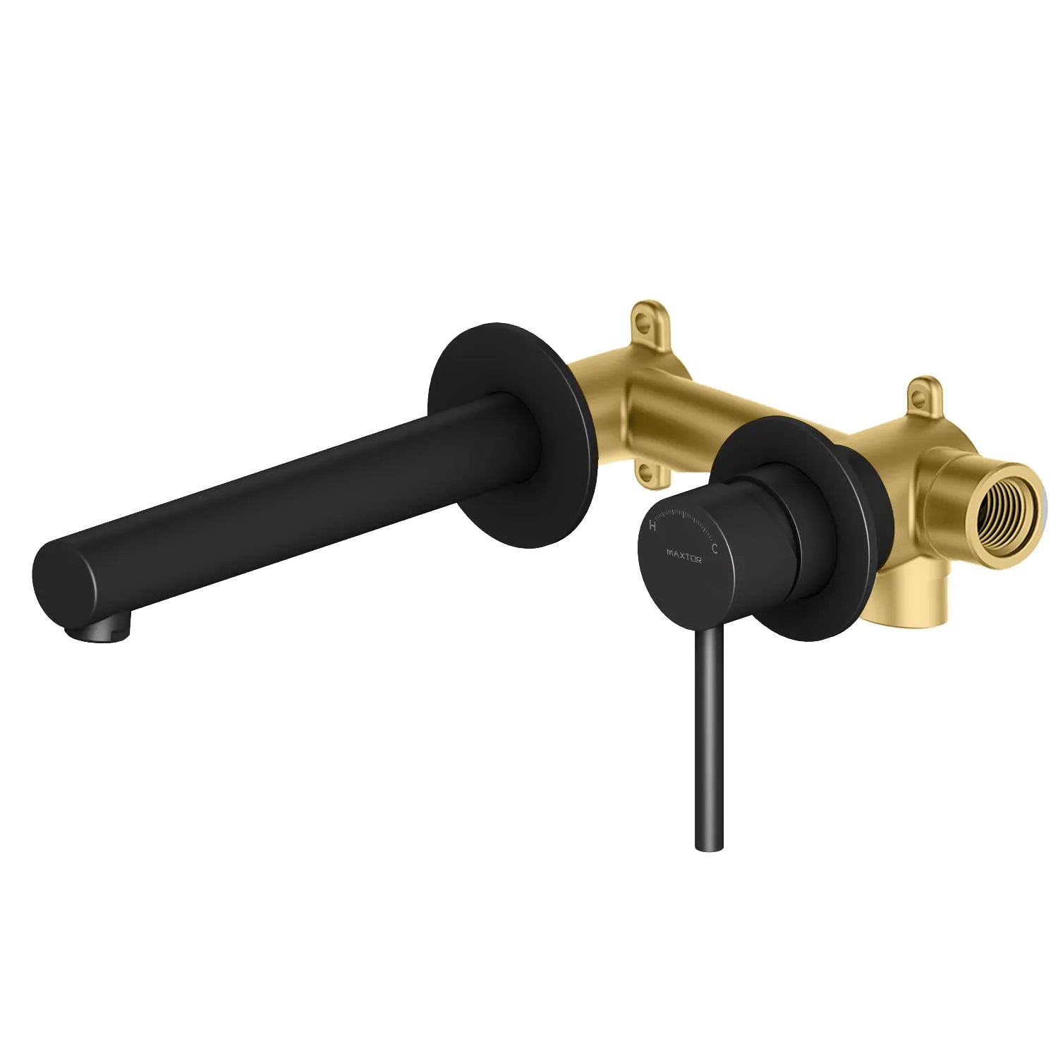 Erie Circular Wall Mounted Bathroom Basin Faucet,bathroom Sink Faucet-AB002005 Matte Black