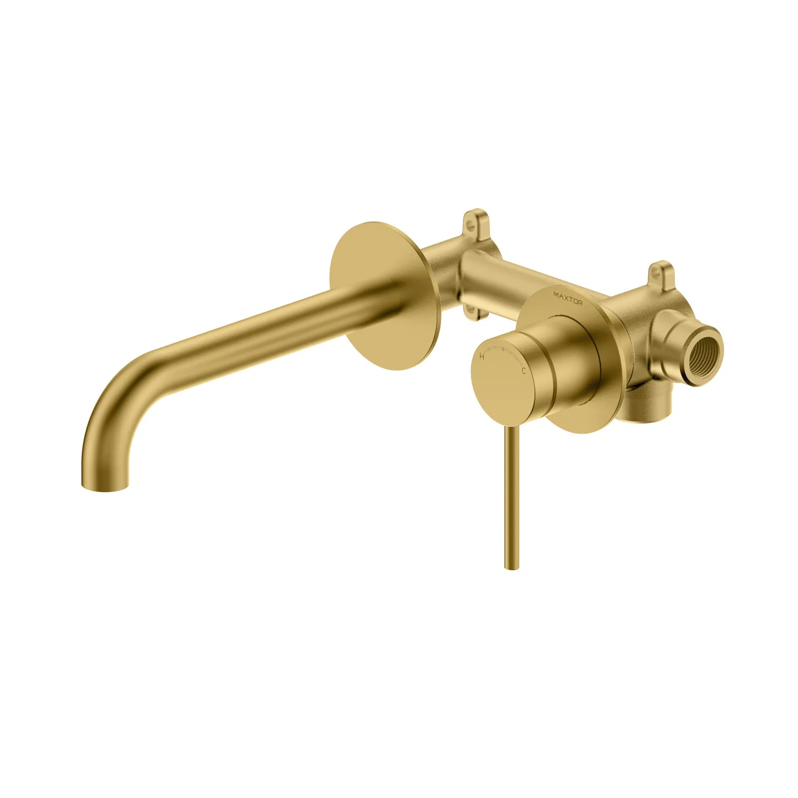 MAXTOR Wall Mounted Bathroom Basin Faucet, Vanity Vessel Faucet-AB002006 Brushed Gold