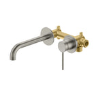 MAXTOR Wall Mounted Bathroom Basin Faucet, Vanity Vessel Faucet-AB002006 Brushed Nickel