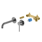 MAXTOR Wall Mounted Bathroom Basin Faucet, Vanity Vessel Faucet-AB002006