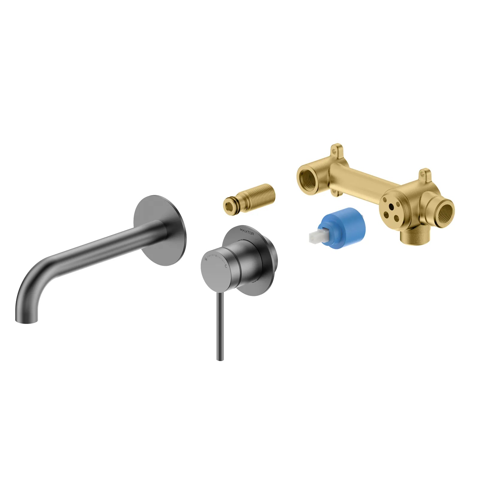 MAXTOR Wall Mounted Bathroom Basin Faucet, Vanity Vessel Faucet-AB002006