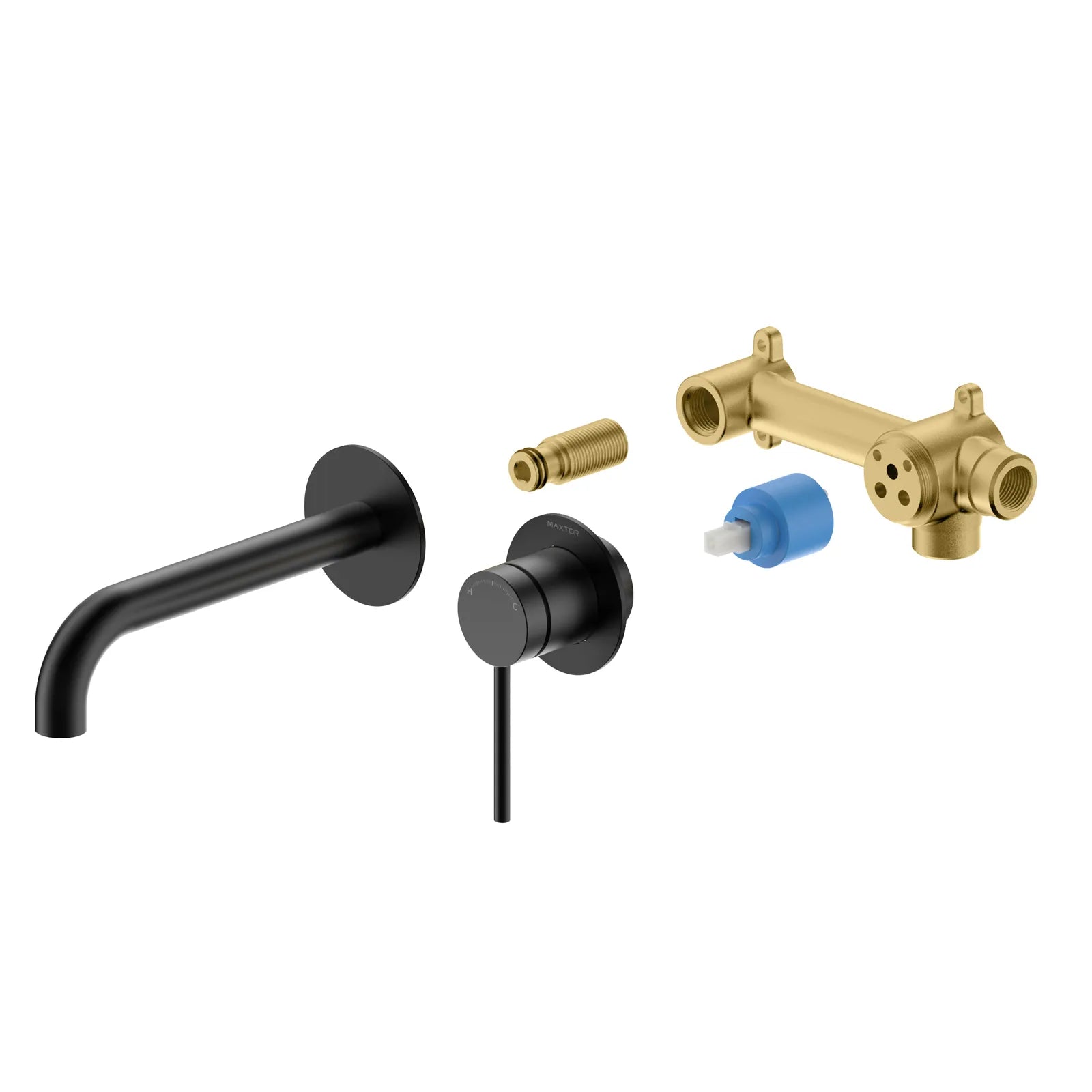 MAXTOR Wall Mounted Bathroom Basin Faucet, Vanity Vessel Faucet-AB002006