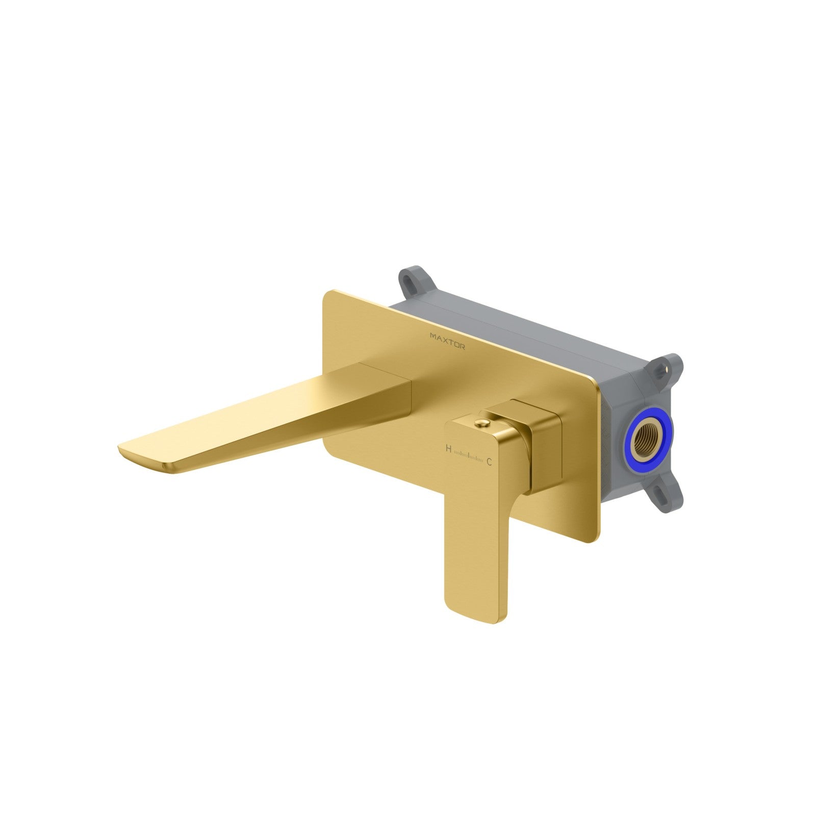 Wall Mounted Bathroom Basin Faucet – Single Handle Concealed Basin Mixer – AB002007 Brushed Gold