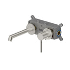 Sure Wall-Mounted Basin Mixer Tap AB002027 Brushed Nickel