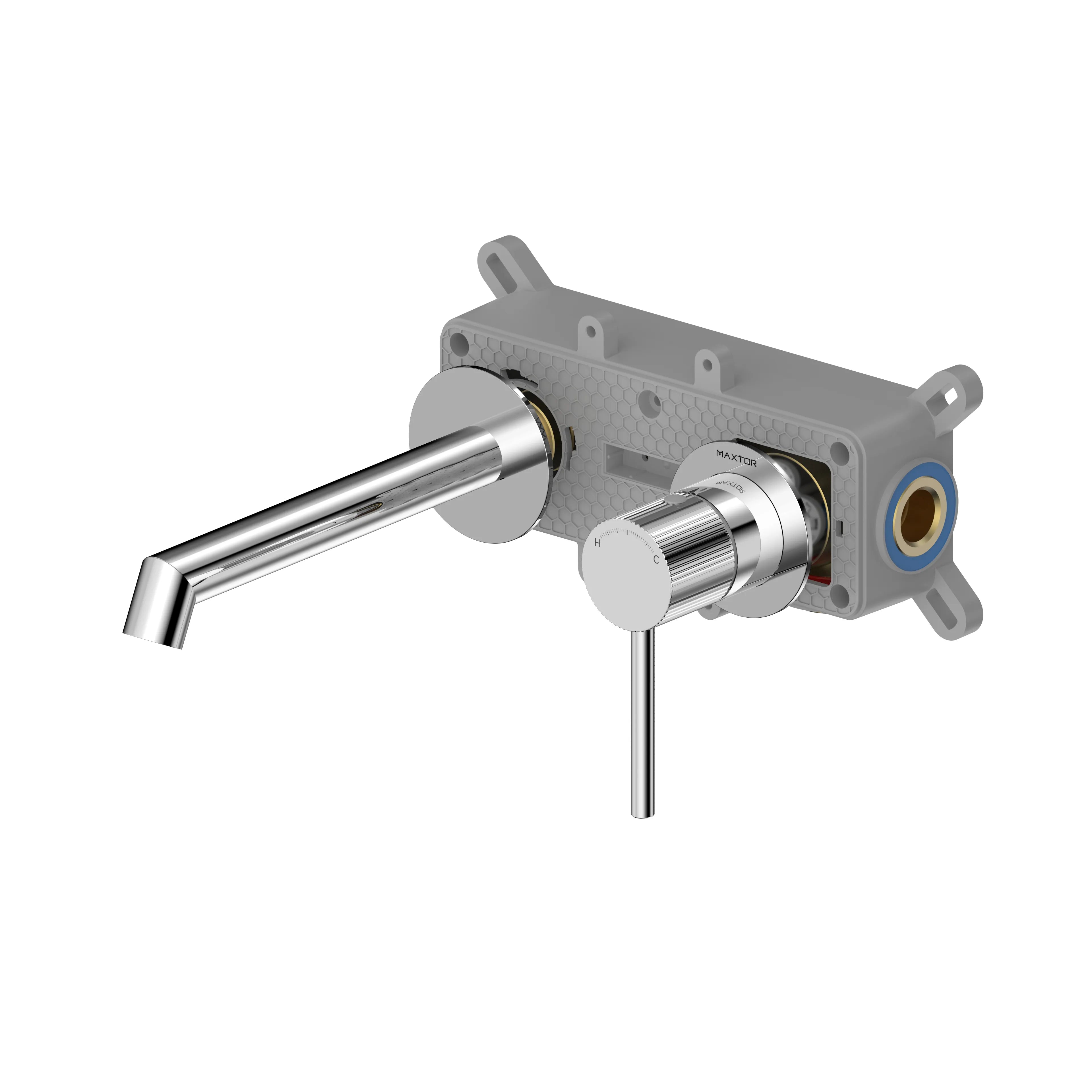 Sure Wall-Mounted Basin Mixer Tap AB002027 Chrome