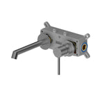 Sure Wall-Mounted Basin Mixer Tap AB002027 Brushed Gun Metal
