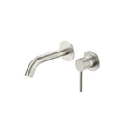 X-Circular Wall Mounted Bathroom Basin Faucet – Single Handle with Rough-In – AB002031 Brushed Nickel