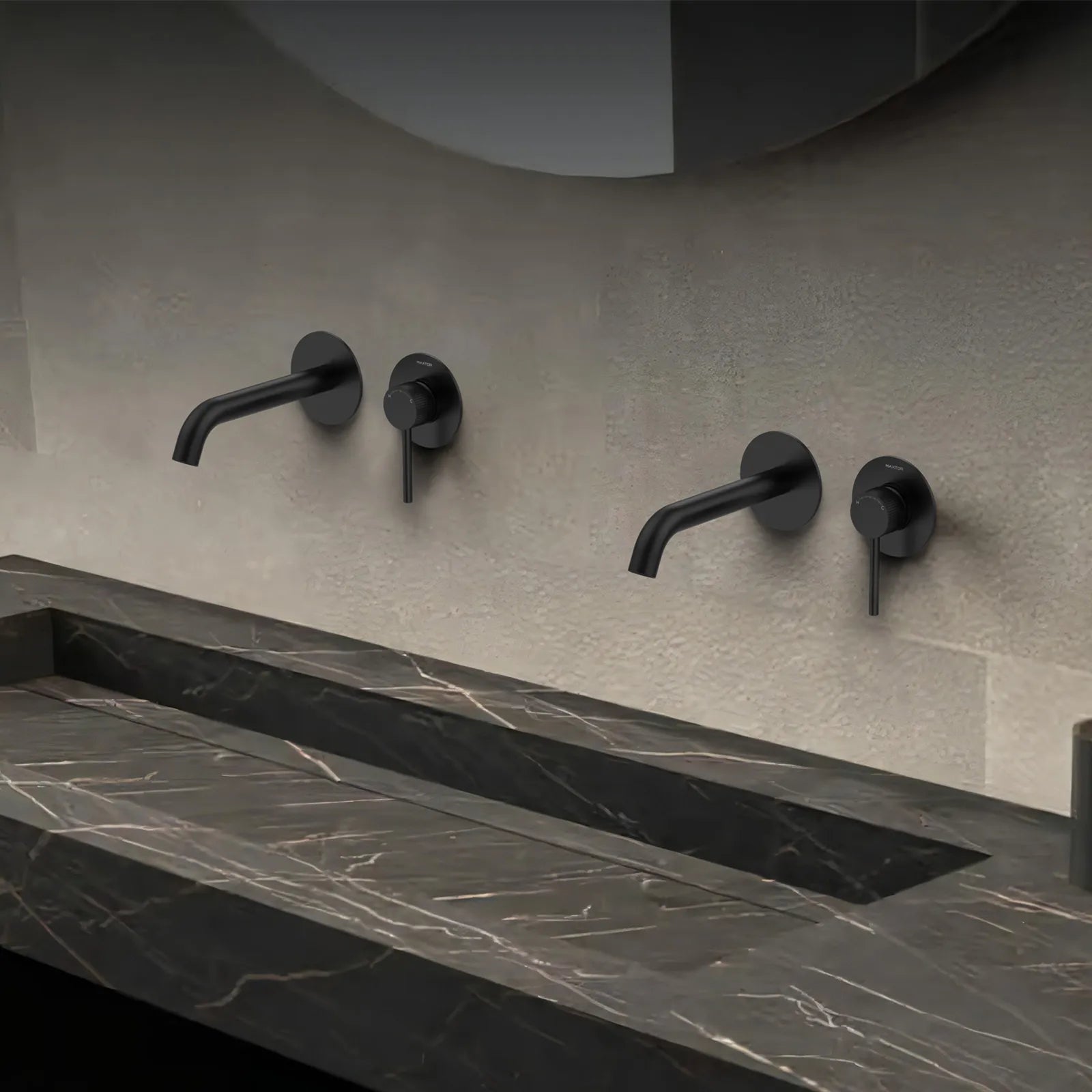 X-Circular Wall Mounted Bathroom Basin Faucet – Single Handle with Rough-In – AB002031