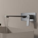 MAXTOR Wall-Mount Bathroom Vanity Basin Faucet – Single Handle Solid Brass Vessel Mixer-AB001064