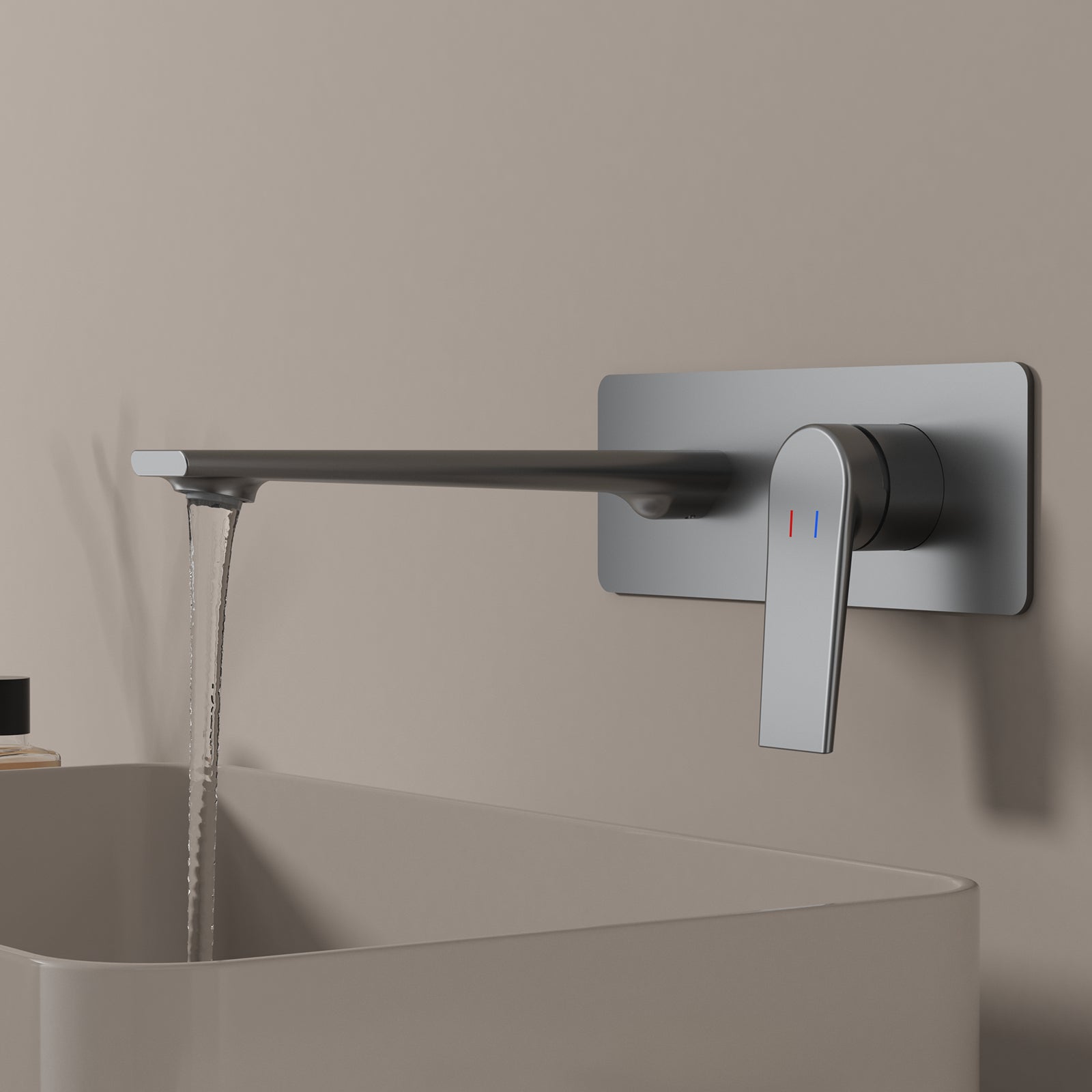 MAXTOR Wall-Mount Bathroom Vanity Basin Faucet – Single Handle Solid Brass Vessel Mixer-AB001064