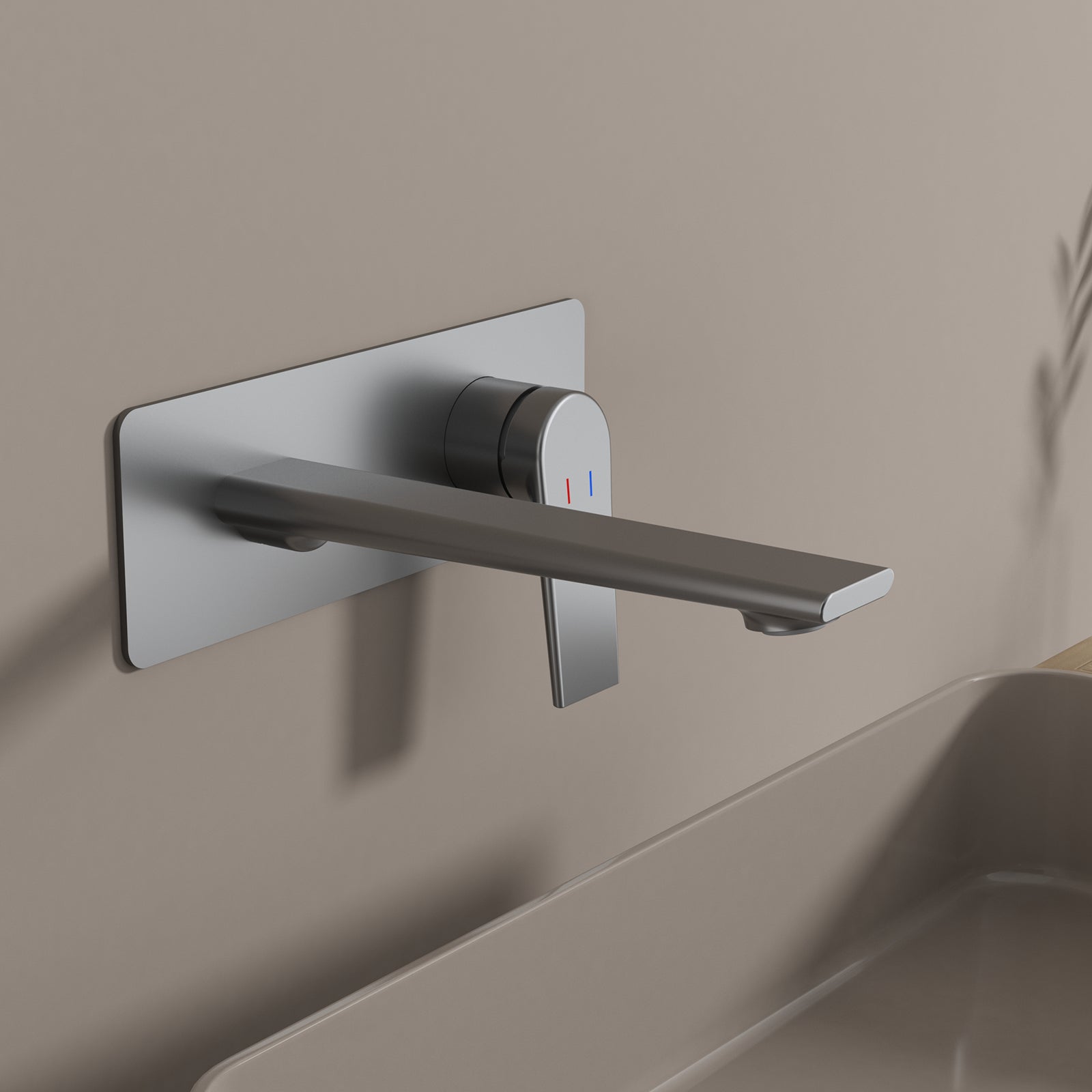 MAXTOR Wall-Mount Bathroom Vanity Basin Faucet – Single Handle Solid Brass Vessel Mixer-AB001064