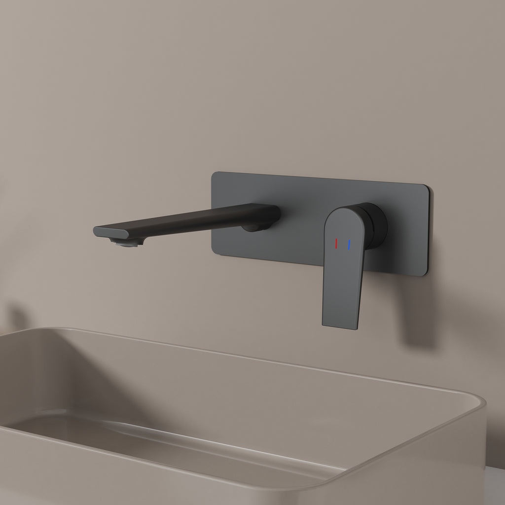 MAXTOR Wall-Mount Bathroom Vanity Basin Faucet – Single Handle Solid Brass Vessel Mixer-AB001064