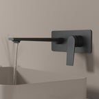 MAXTOR Wall-Mount Bathroom Vanity Basin Faucet – Single Handle Solid Brass Vessel Mixer-AB001064