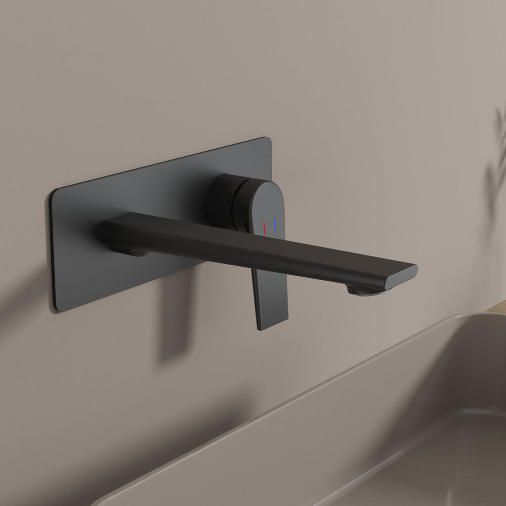 MAXTOR Wall-Mount Bathroom Vanity Basin Faucet – Single Handle Solid Brass Vessel Mixer-AB001064