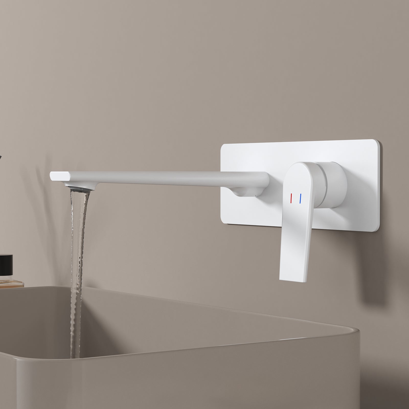 MAXTOR Wall-Mount Bathroom Vanity Basin Faucet – Single Handle Solid Brass Vessel Mixer-AB001064