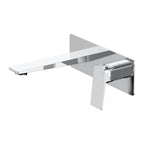 MAXTOR Wall Mounted Bathroom Basin Faucet with Rough-In Box & Trim Plate | AB002065 Chrome