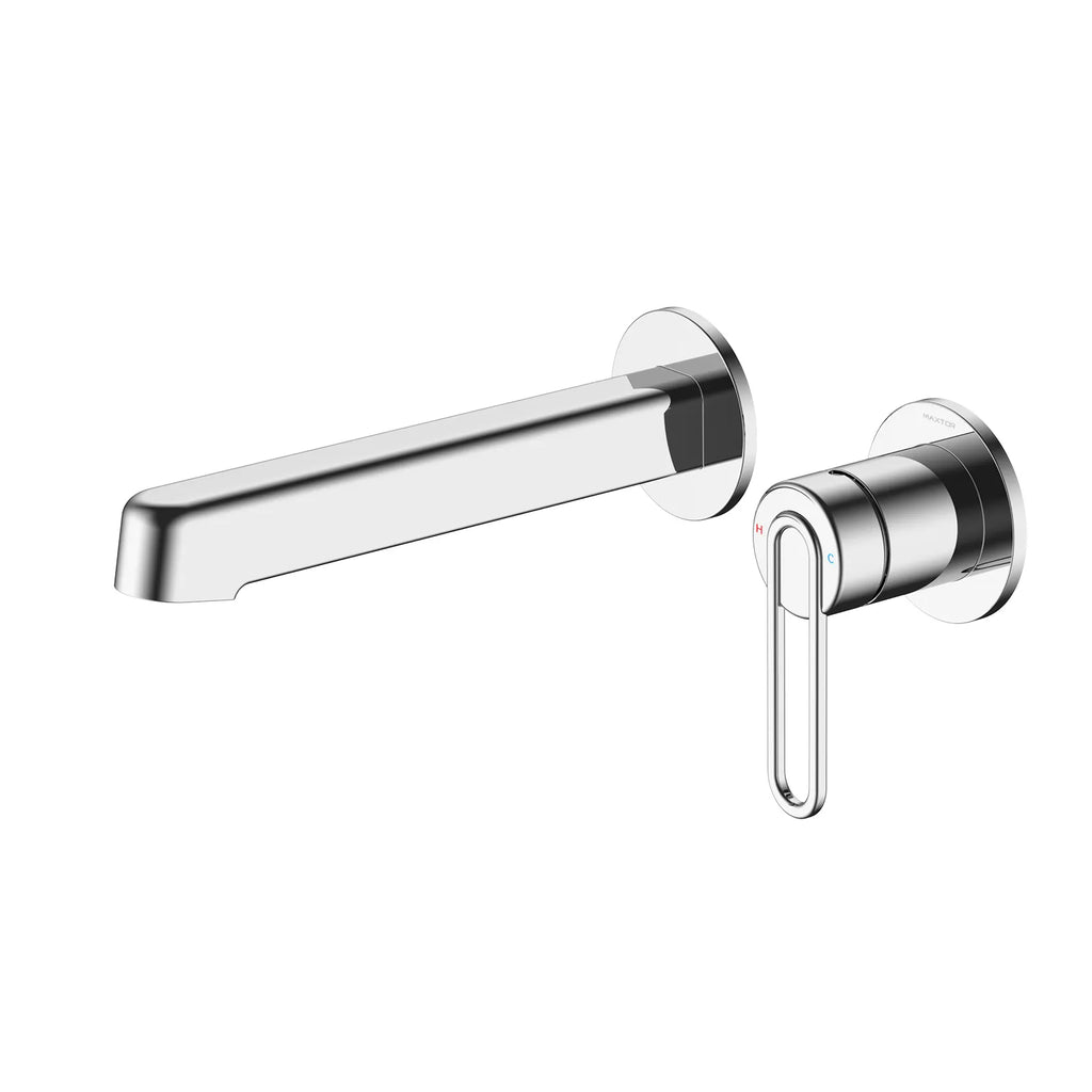Loop Handle Wall Mounted Bathroom Basin Faucet – 2-Hole Basin Mixer – AB002069 Chrome