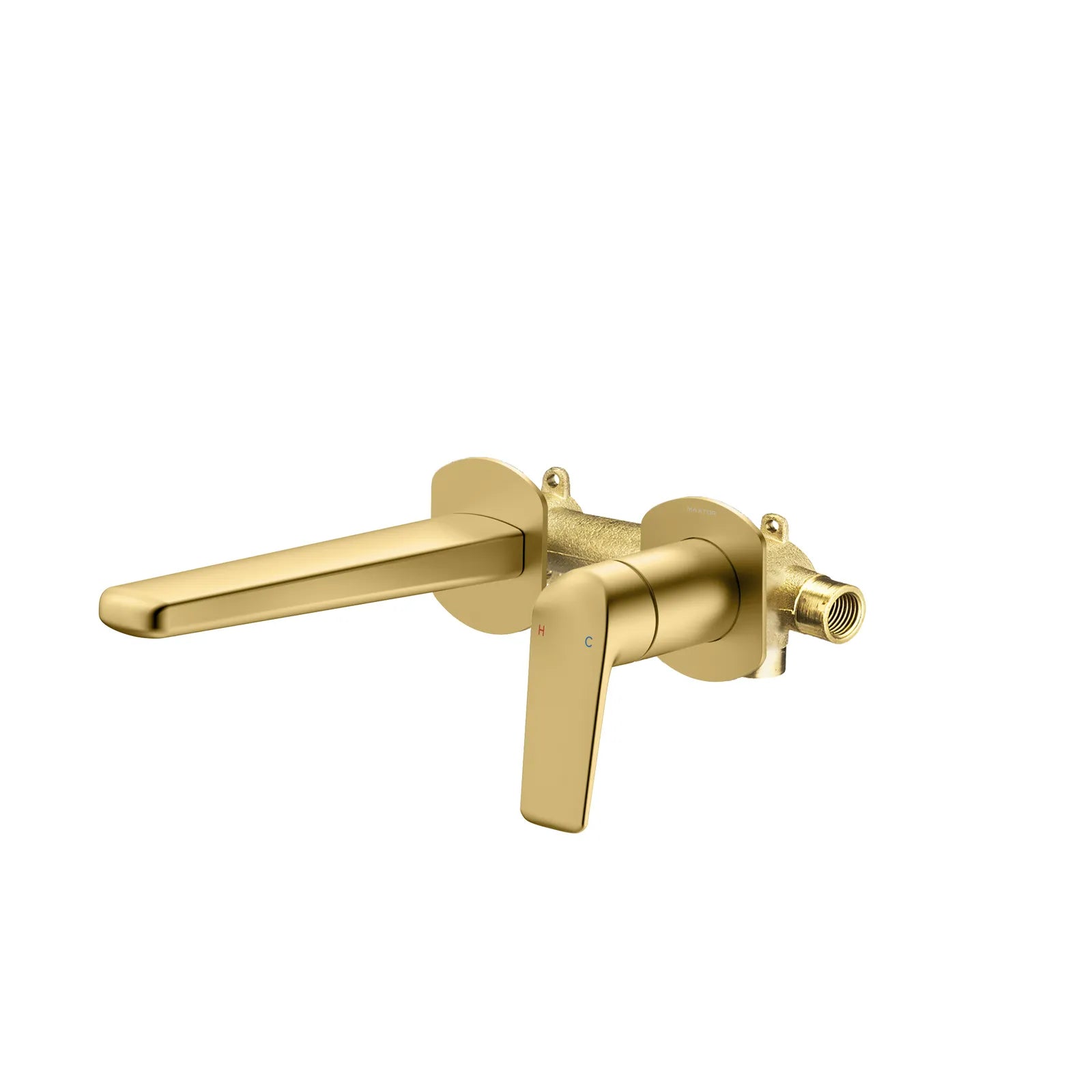 Kris Wall Mount Bathroom Basin Faucet AB002070 Brushed Gold