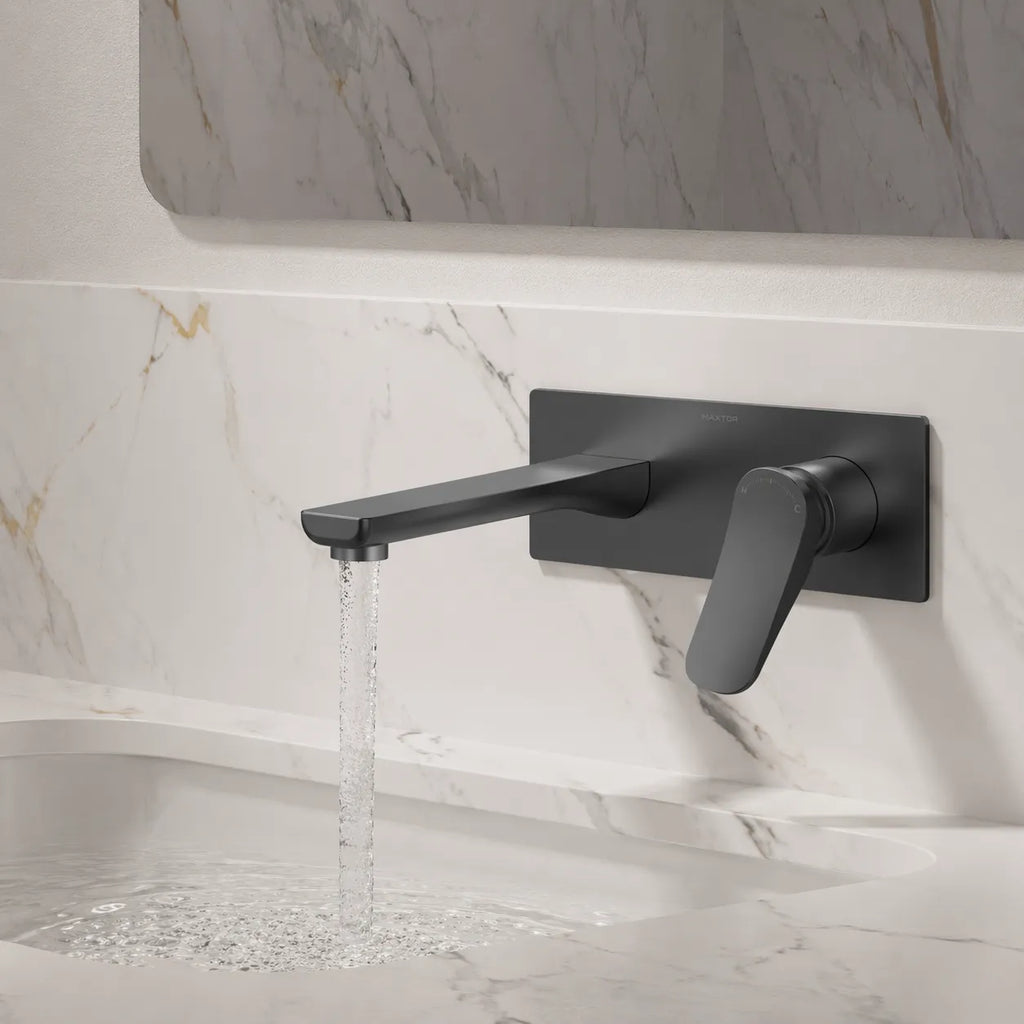 Wall Mounted Concealed Basin Faucet – Single Lever In-Wall Mixer – AB002076