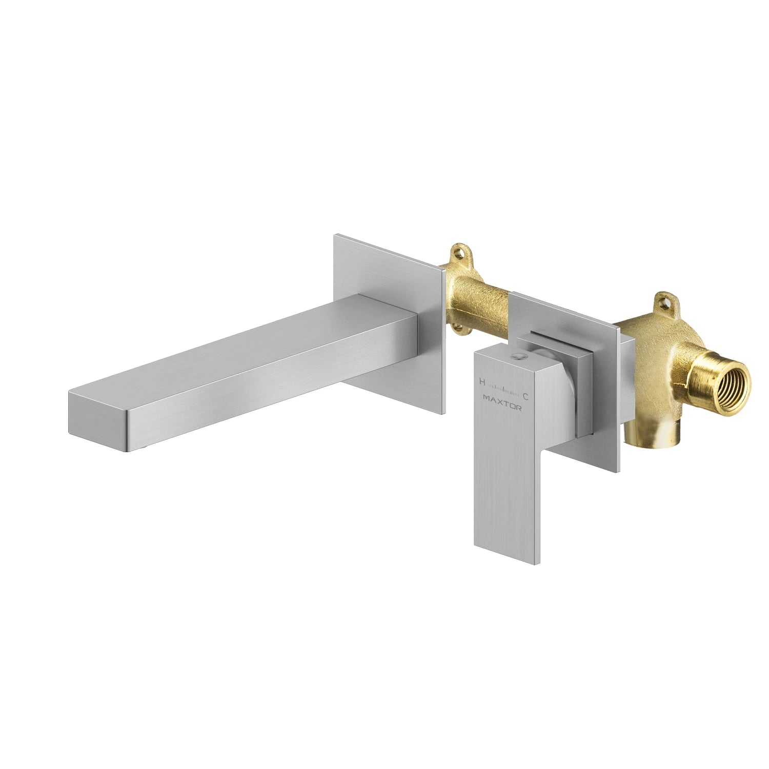 Wall-Mounted Solid brass wall faucet, Basin Faucet – Square Design AB002100