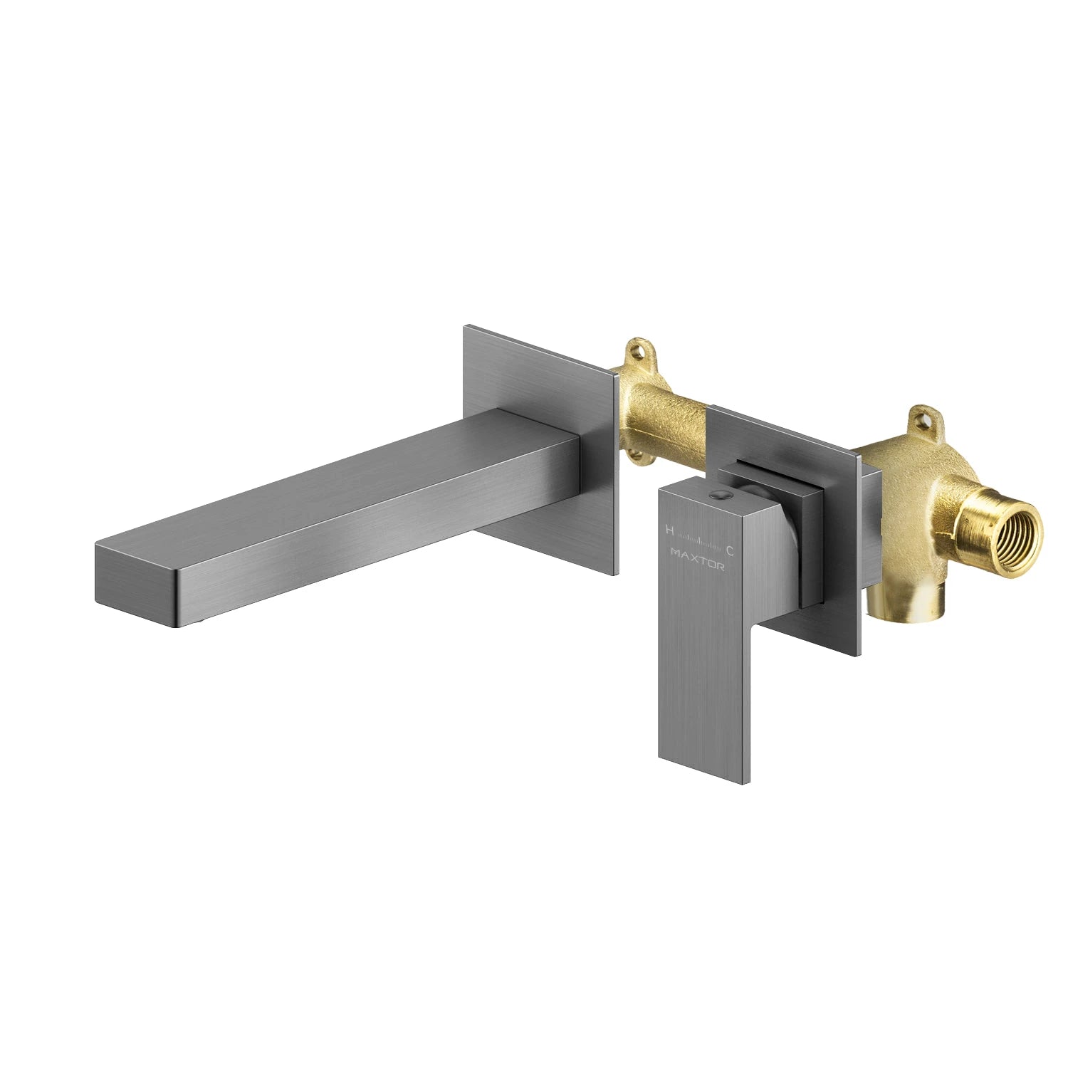 Wall-Mounted Solid brass wall faucet, Basin Faucet – Square Design AB002100