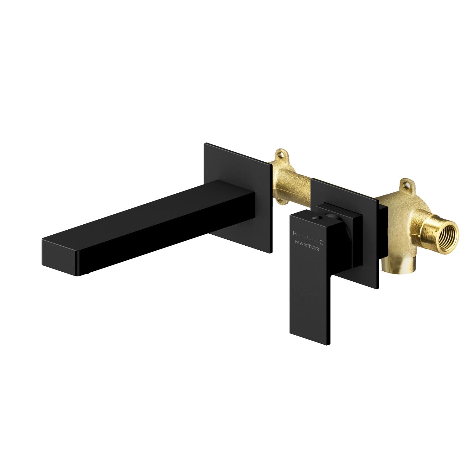 Wall-Mounted Solid brass wall faucet, Basin Faucet – Square Design AB002100