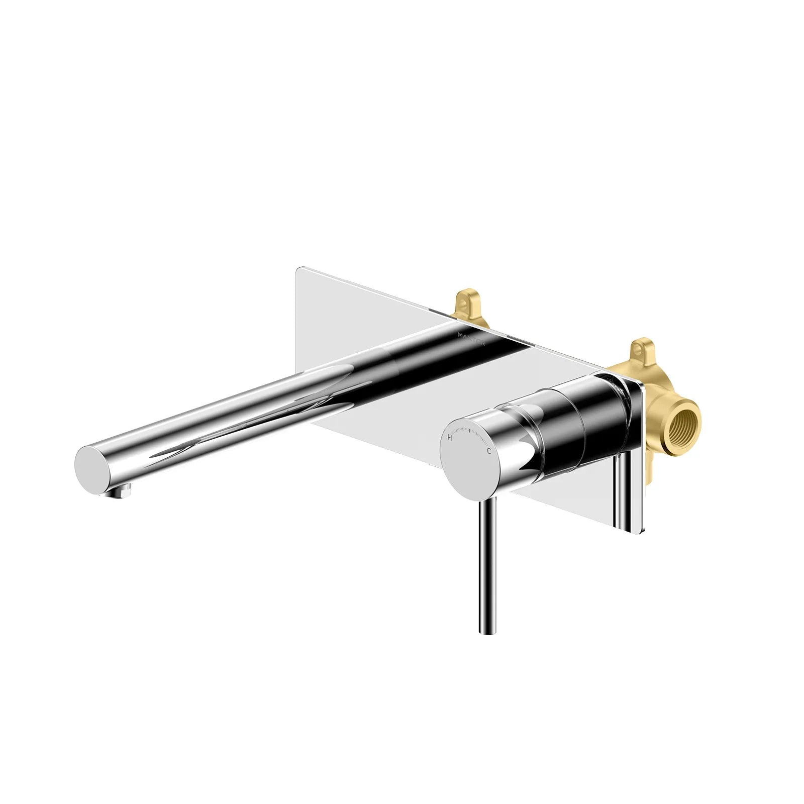 Maxtor Wall Mounted Basin Faucet – Solid Brass | CITEC Cartridge | Neoperl Aerator-AB002105 Chrome
