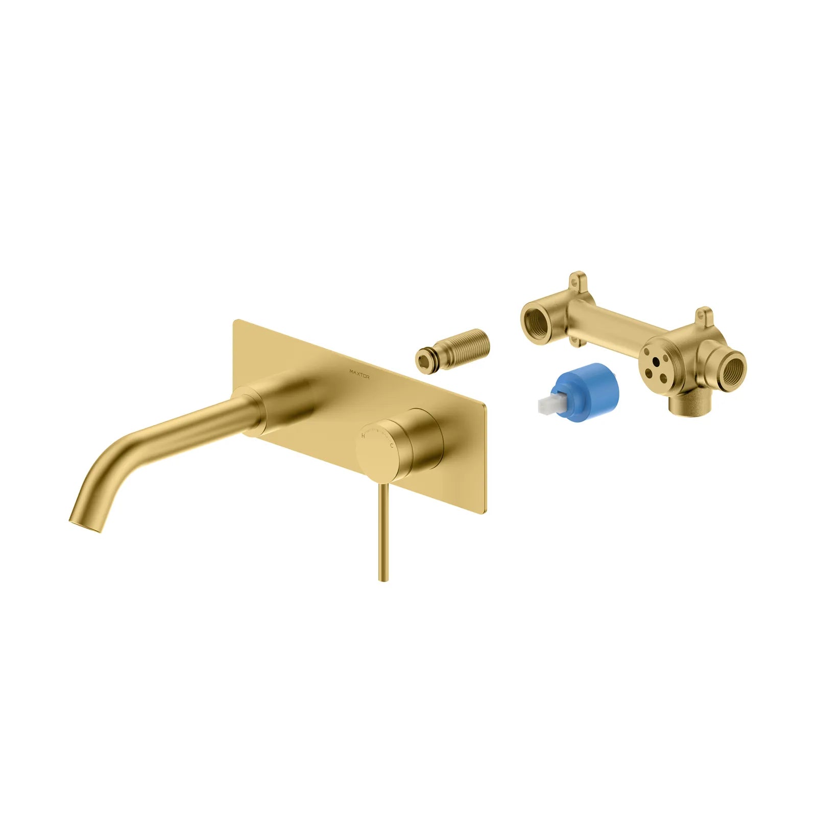 Wall Mounted Basin Faucet – Solid Brass Concealed Vanity Mixer-AB002106
