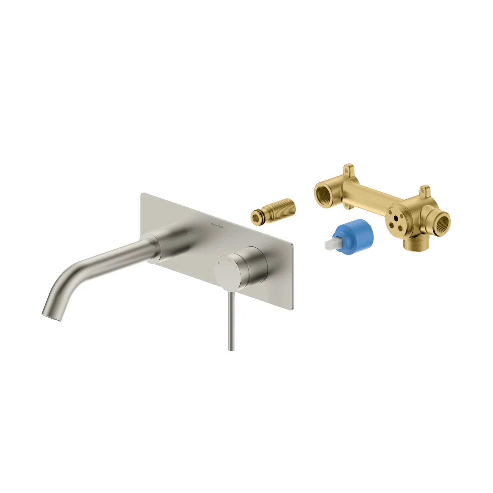Wall Mounted Basin Faucet – Solid Brass Concealed Vanity Mixer-AB002106