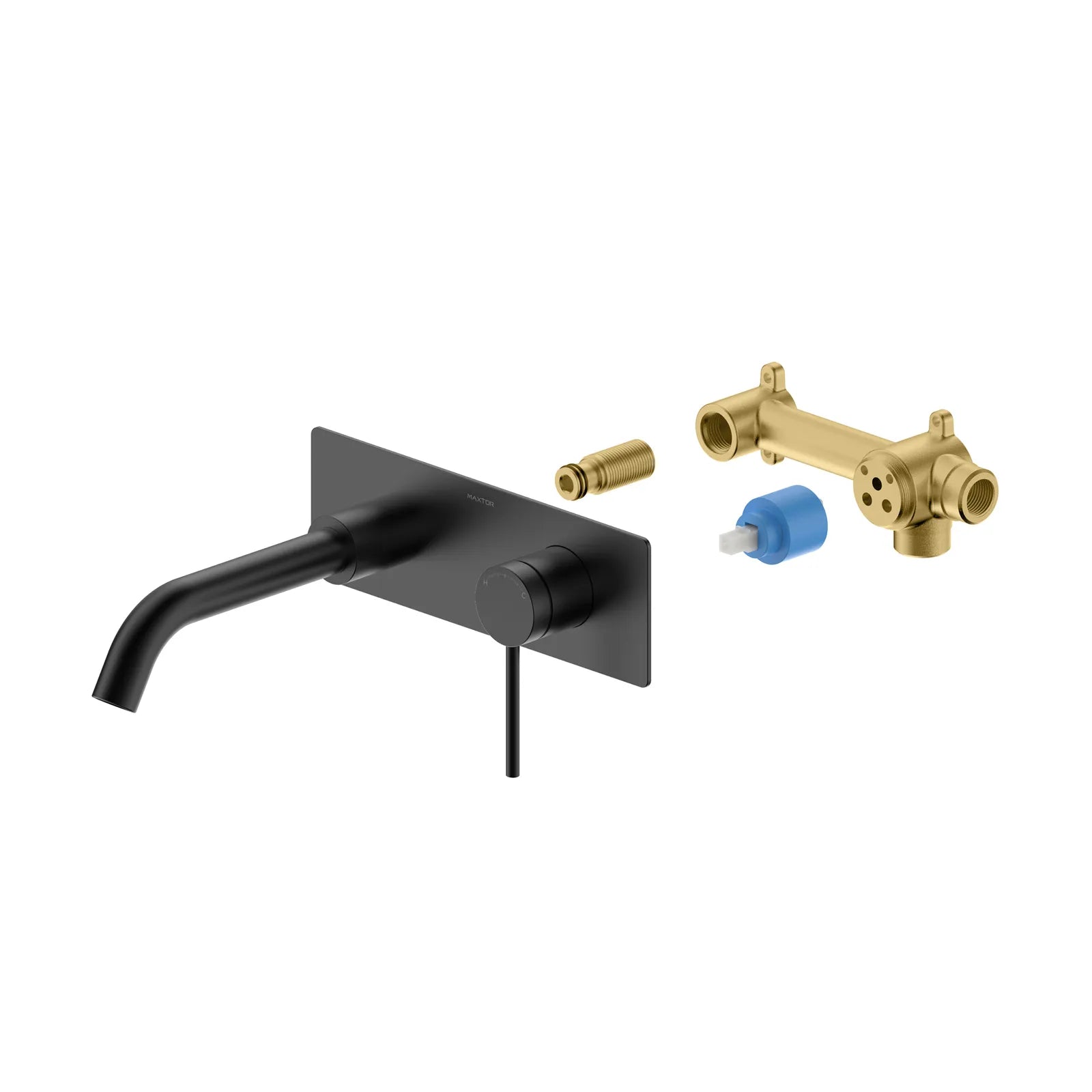 Wall Mounted Basin Faucet – Solid Brass Concealed Vanity Mixer-AB002106