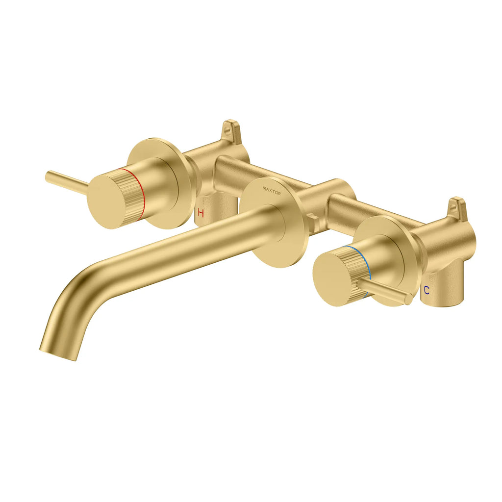 Two Handle Wall Mounted Bathroom Basin / Bathtub Faucet – X-Circular – AB002131