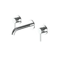 Two Handle Wall Mounted Bathroom Basin / Bathtub Faucet – X-Circular – AB002131 Chrome