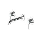 Two Handle Wall Mounted Bathroom Basin / Bathtub Faucet – X-Circular – AB002131 Chrome